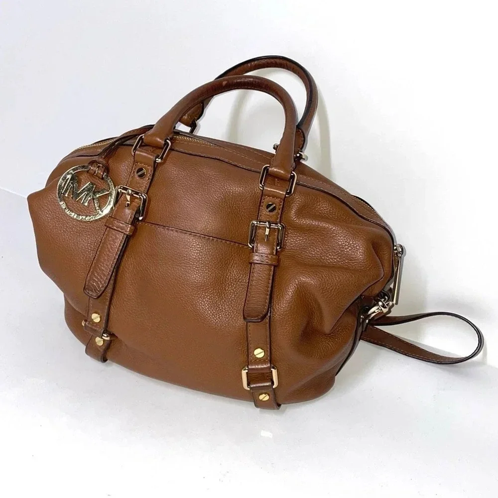 Michael Kors Brown Large Bedford Satchel